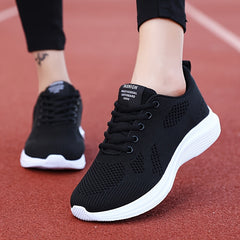 Women's Breathable Sporty Running Shoes Lace up Casual Sneakers
