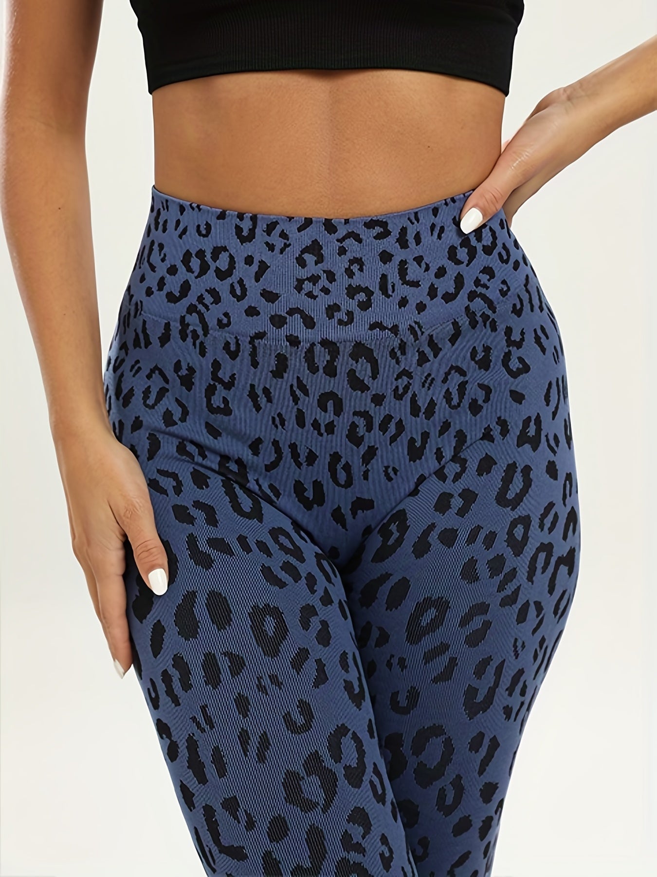 Leopard Print High Waist Butt Lifting Leggings for Women