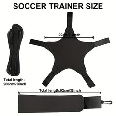 Adjustable Elastic Soccer Ball Trainer for Single Practicing