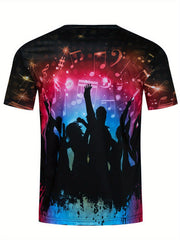 3D Printed Unisex T-Shirt Short Sleeve Tee for Men Women