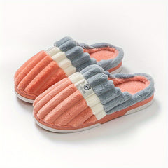 Men's Plush Lining Slip-On House Shoes Anti-Skid Indoor Shoes