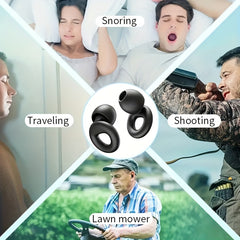 Quiet Ear Plugs Soft Reusable Silicone Earplugs For Sleep Nap