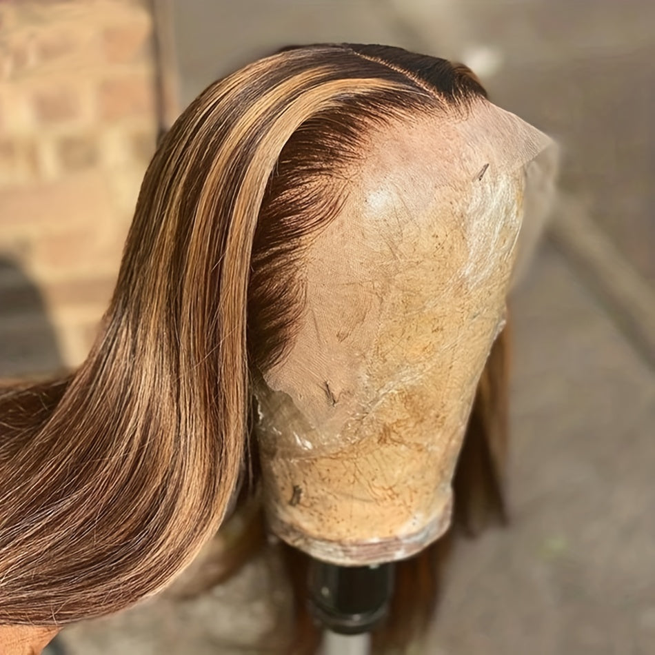 27 Colored Straight Hair Wigs 13x4 Lace Front Human Hair Ombre Lace Frontal Wigs