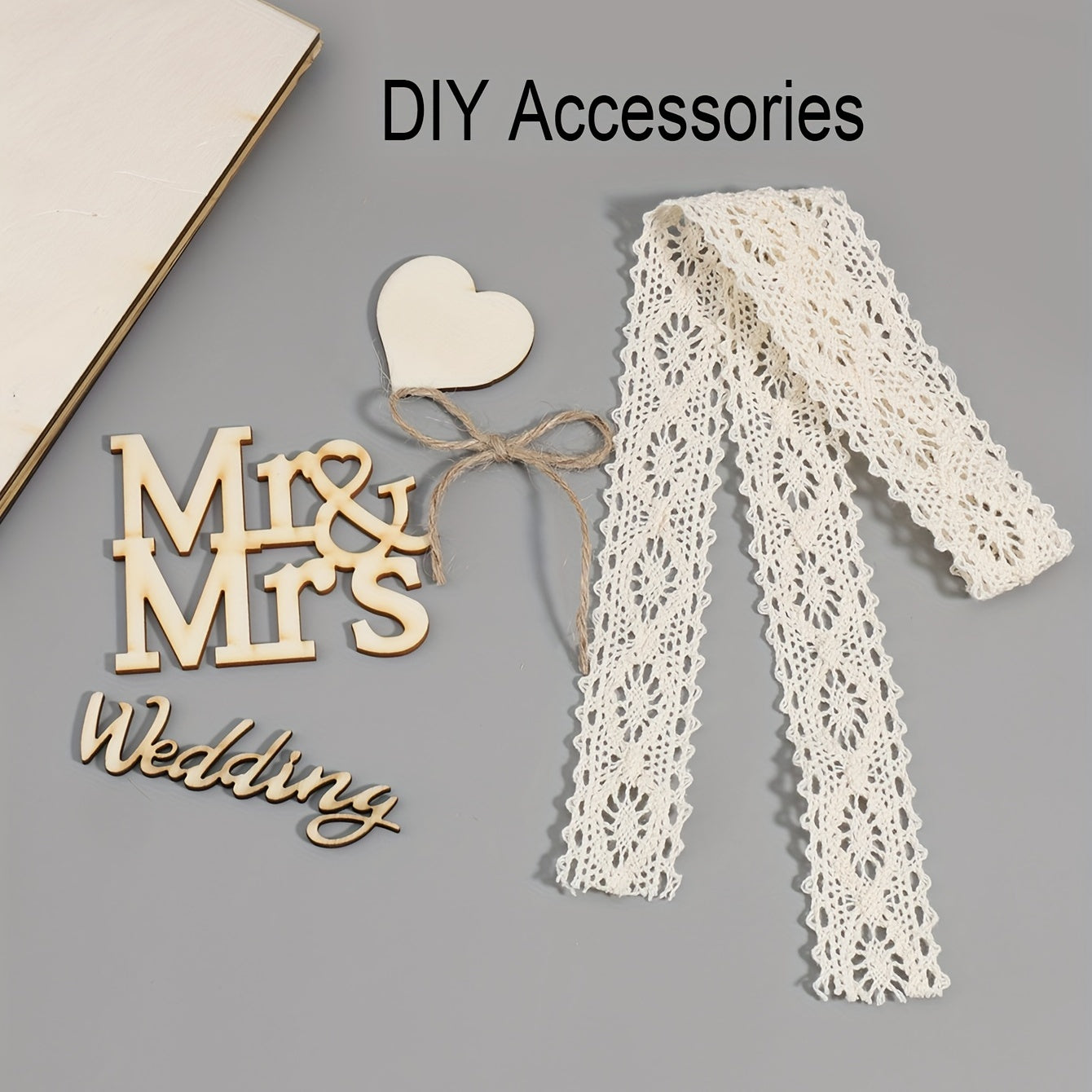 Wooden Khaki Stationery Set for Students Office Art & Wedding Season