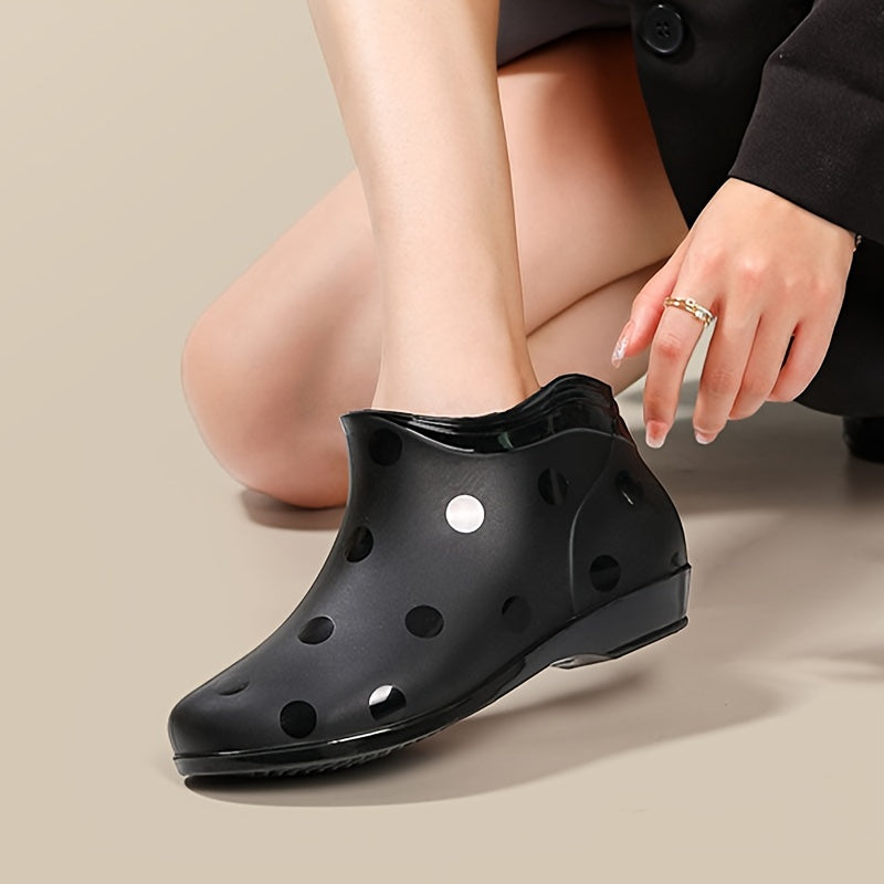Women's Non-Slip Ankle Rain Boots Waterproof