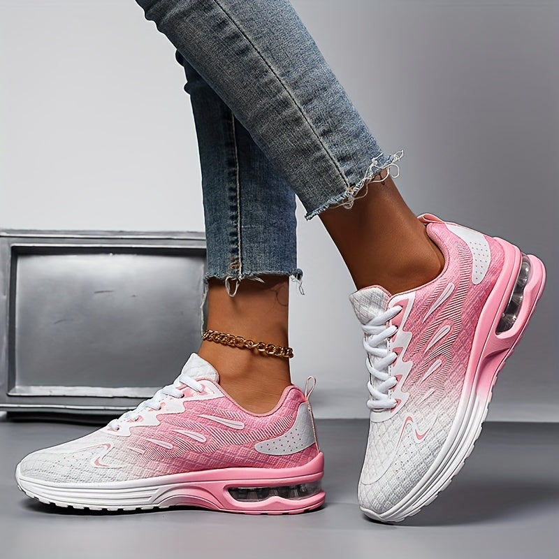 Gradient Air Cushion Running Shoes Non Slip Outdoor Sneakers