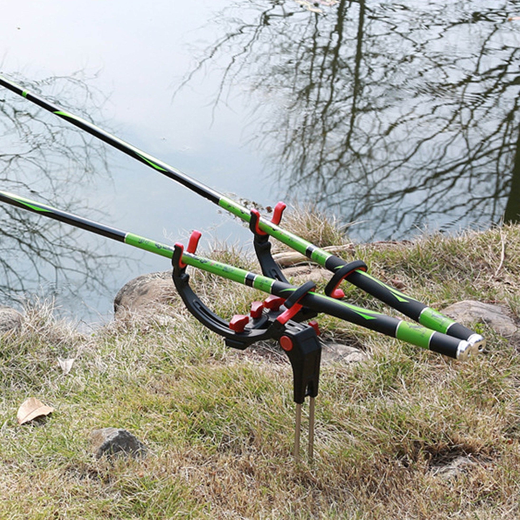360 Adjustable Fishing Pole Stand Foldable Bracket for Sea & Lake Rods