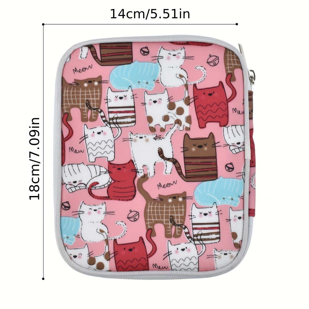 Double Layer Crochet Storage Bag Hand Knitting Organizer Zipper Mesh Pocket