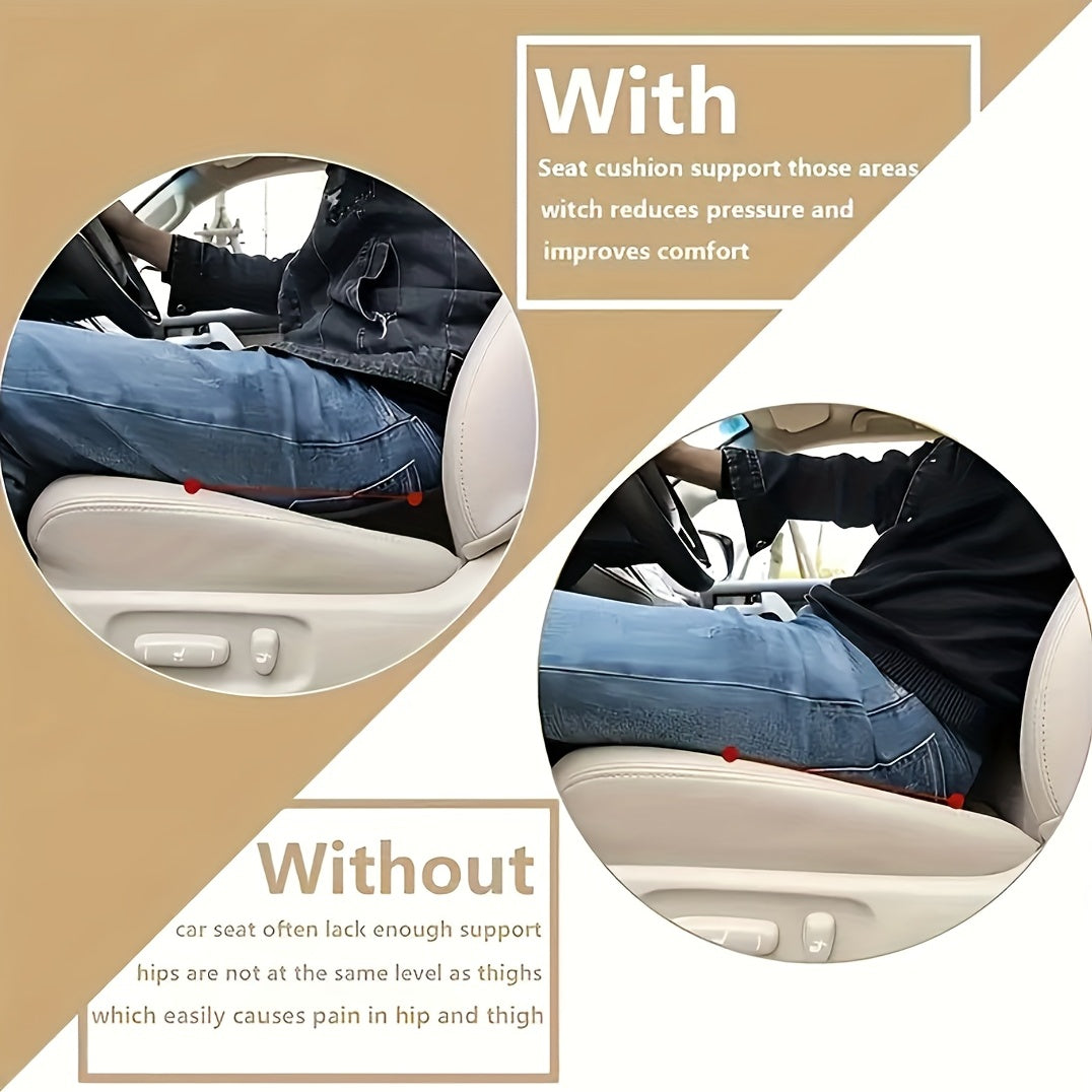 Memory Foam Car Seat Pad for Sciatica & Lower Back Pain Relief