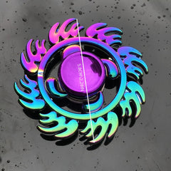 Colorful Alloy Fidget Spinner Iridescent Finish Relaxation & Party Favors