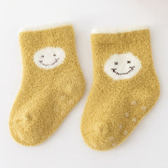 4 Pairs Baby Animal Graphic Non-Slip Floor Socks
