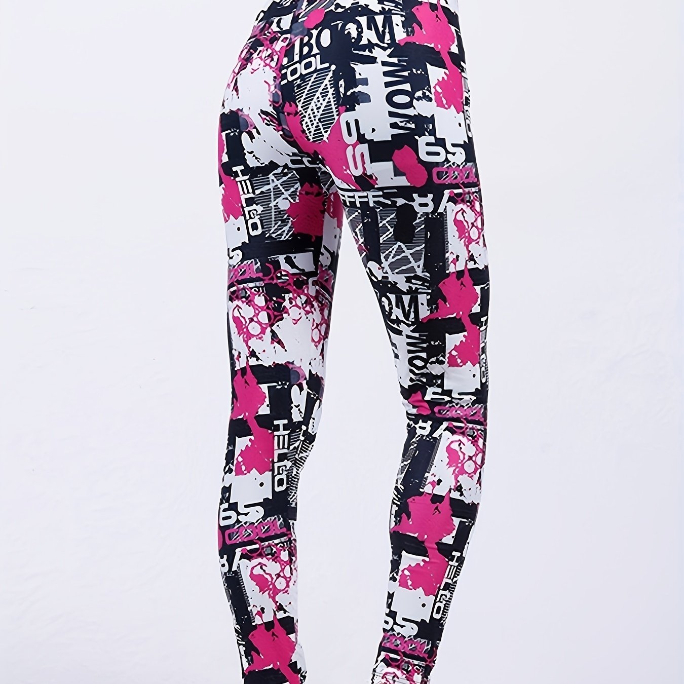 Women's Printed Yoga Pants High Waist Leggings