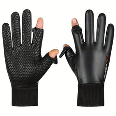 Men's Winter Waterproof Cycling Gloves Velvet Non-slip Warm Gloves