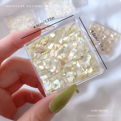 3D Irregular Shell Resin Patches Resin Beads Charms Chips
