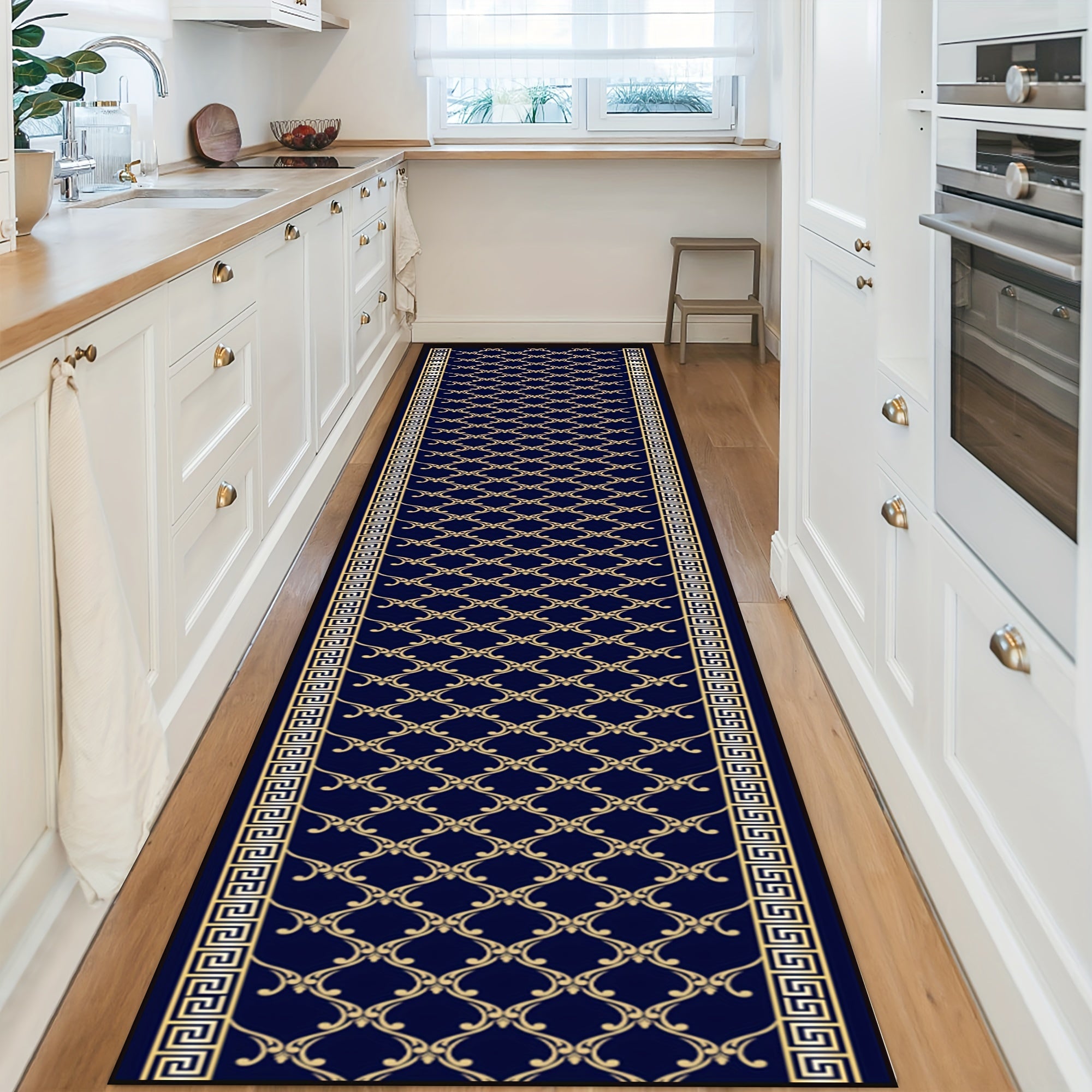 Nordic Long Strip Rug Modern Non Slip Kitchen Laundry Bathroom Rug