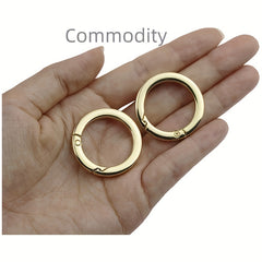 2pcs 0.8in Inner O-ring Spring Trigger Clip for Wallet Making