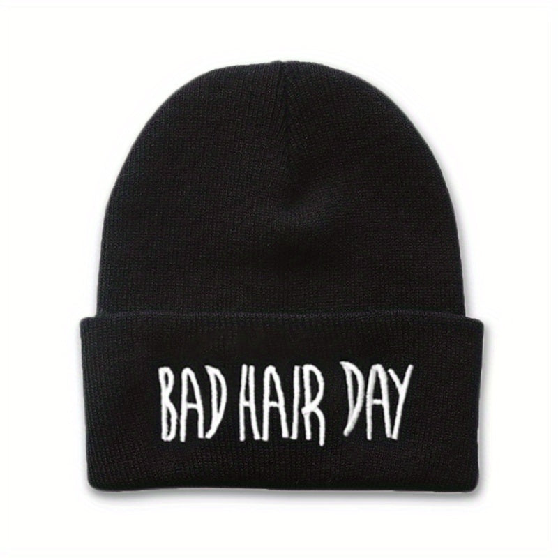 Embroidered Cold Hat Men's Winter Woolen Beanie Street Wear