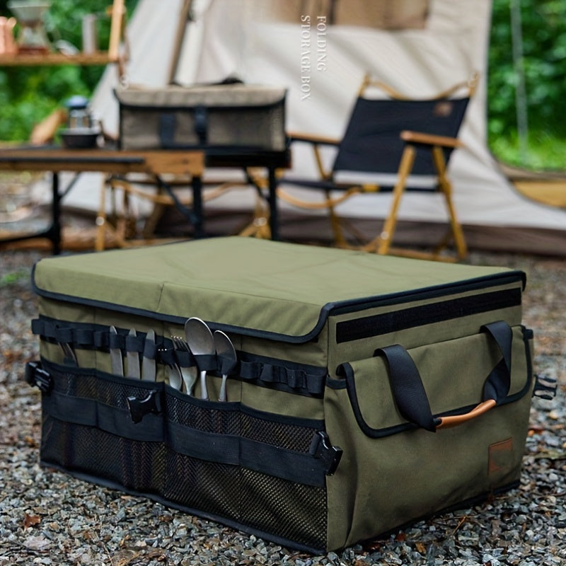 Car Storage Box Outdoor Camping Oxford Cloth Folding Storage Box