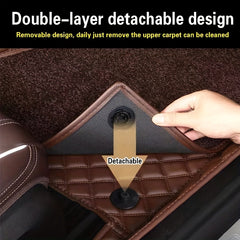 4pcs Universal Waterproof Car Foot Pads & Full Set Car Carpet