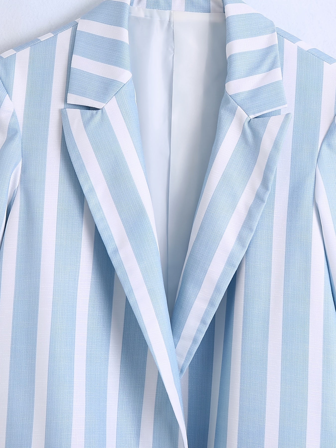 Open Front Lapel Neck Blazer Long Sleeve for Office & Work