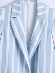 Open Front Lapel Neck Blazer Long Sleeve for Office & Work