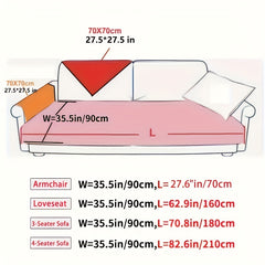 Short Plush Sofa Slipcover Dog Friendly Universal Couch Cover Sofa Protector
