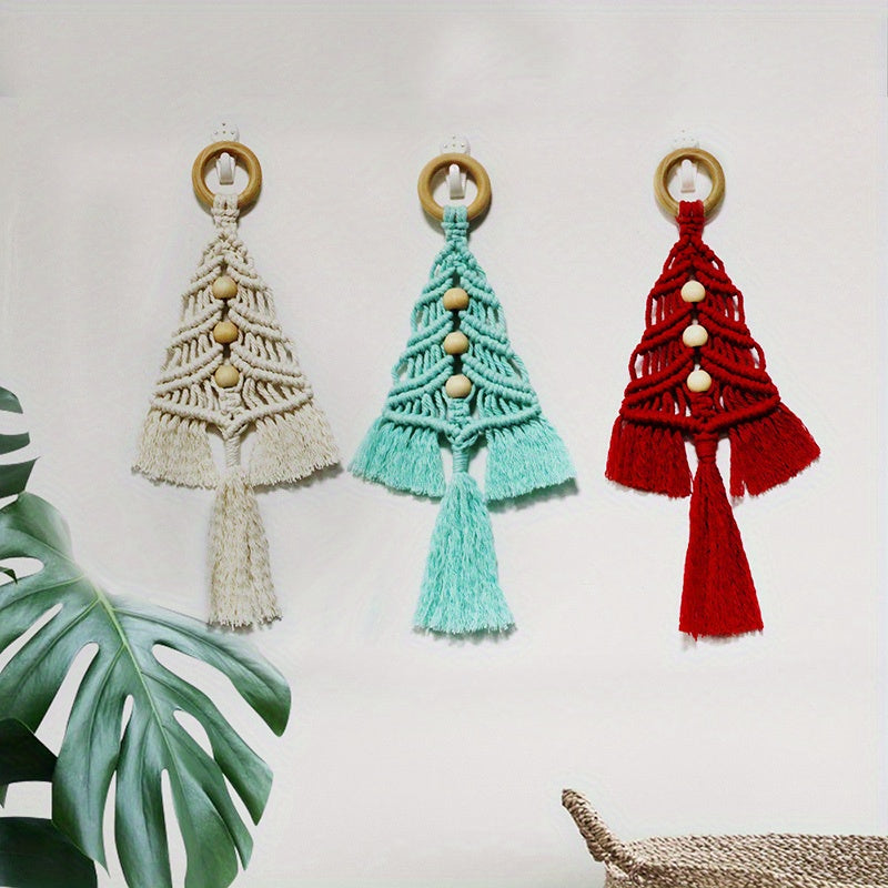 Hand Rope Weaving Christmas Tree DIY Decoration