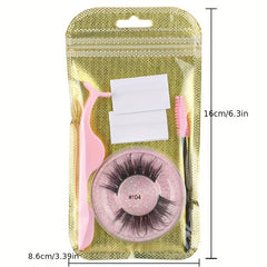 Reusable Self Adhesive Eyelashes Glue 3d Wispy Natural Makeup Lashes