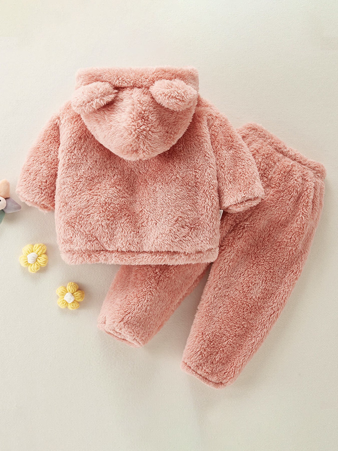Toddler Girls Flannel Pajamas & Pants Set