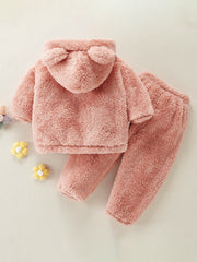 Toddler Girls Flannel Pajamas & Pants Set