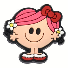 16pcs Girl Shoe Charms For Clogs Slides Sandals PVC Decorations