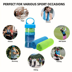 2pcs Superfiber Cooling Towels for Yoga Running Fitness Golf Camping