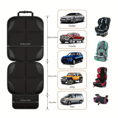 2pcs Car Seat Protectors With Thickened Pad And Non Slip Back Liner