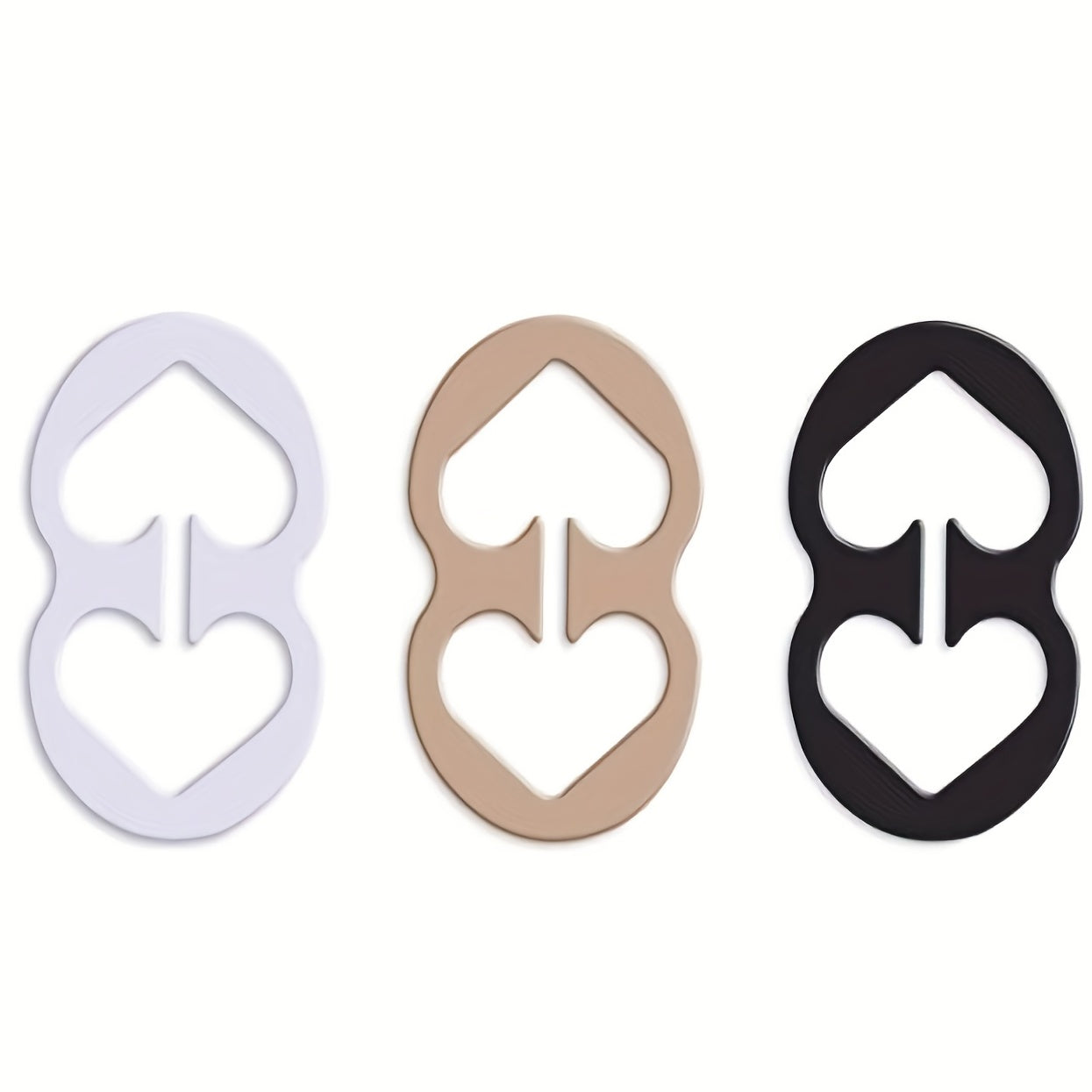 3pcs Back Bra Control Clips Anti-slip Cross Dress Buckles