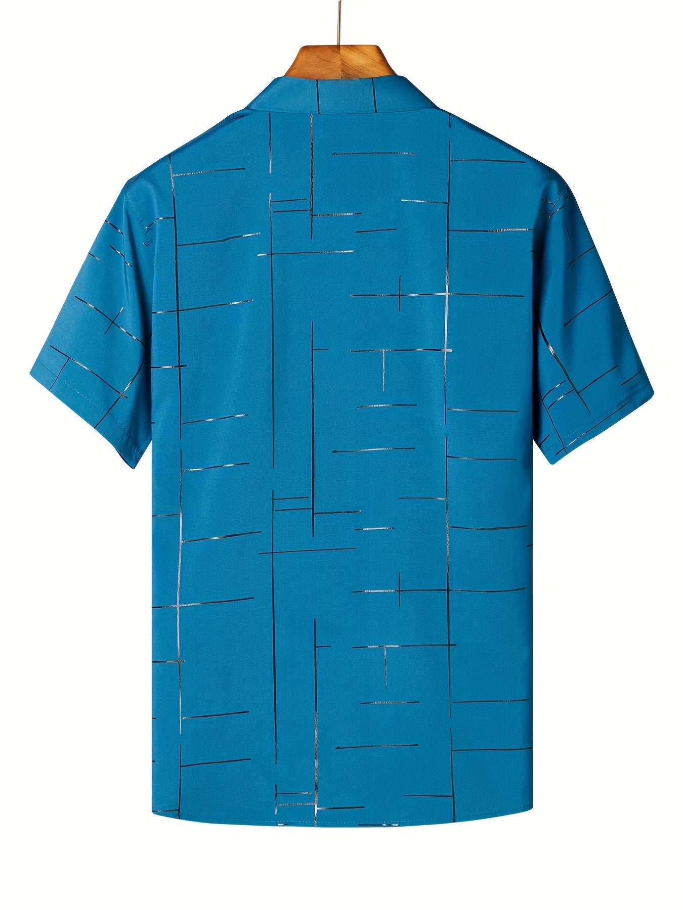 Men's Short Sleeve Button Up Shirt for Daily Vacation Business
