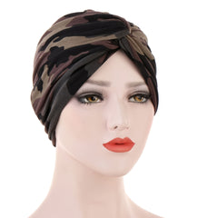 Colorful Beanie Twist Turban Chemo Cap Ramadan Head Wrap