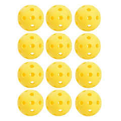 12pcs 72mm Pickleball High Bounce Ball for Outdoor & Indoor Courts