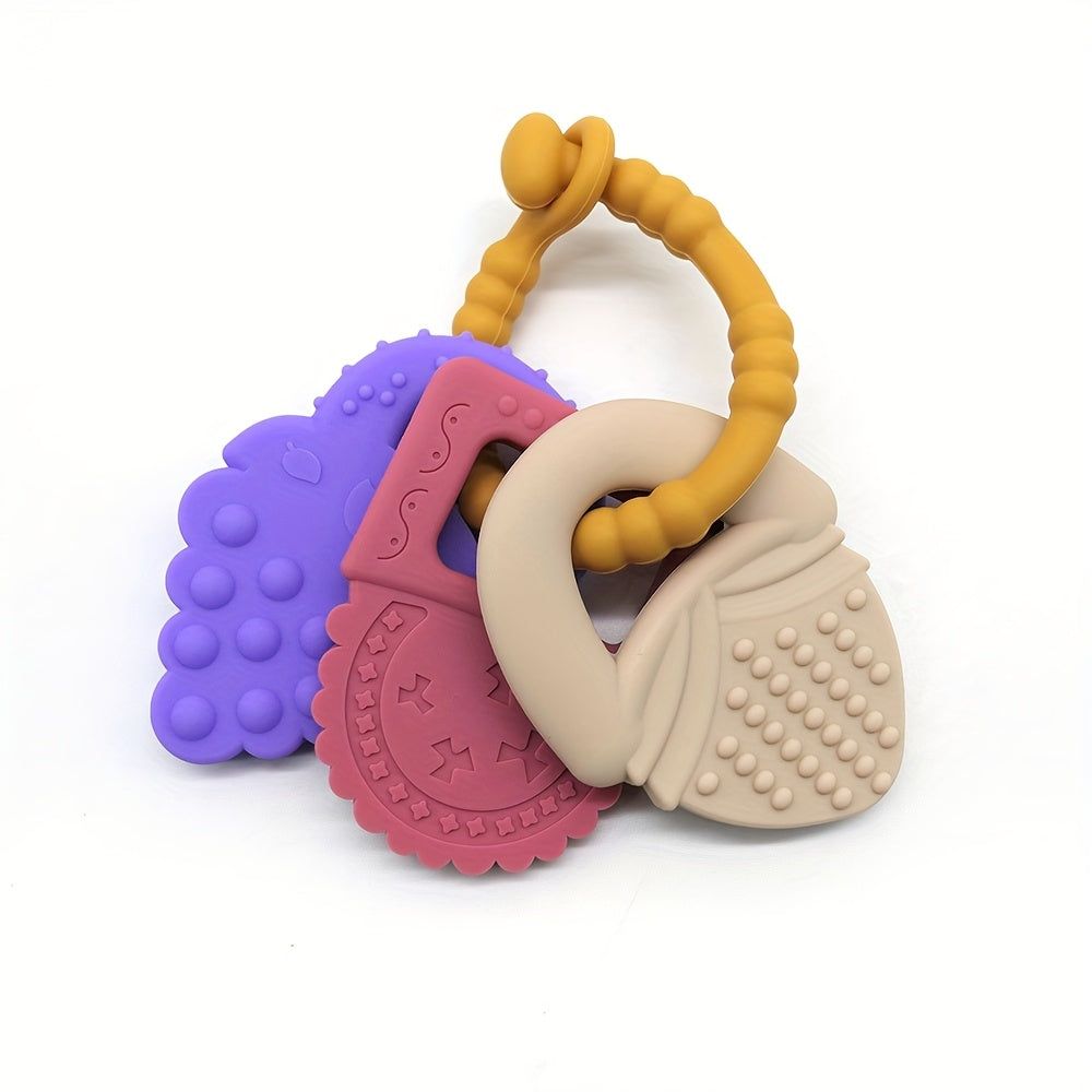 Silicone Key Toys Set - Pretend Play Sensory Toy for Kids