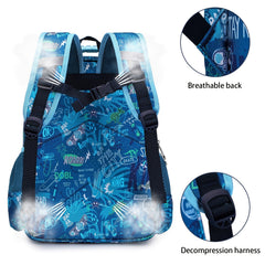 Kids Waterproof Unicorn Dinosaur Backpack Large Capacity Multiple Compartments