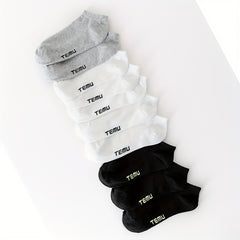 10 Pairs Letter Print All Match Ankle Socks Women's Stockings