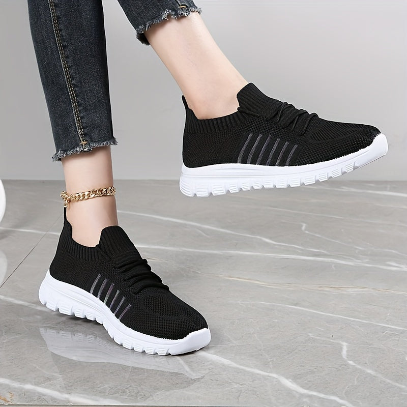 Women's Mesh Sports Shoes Lightweight Lace Up Running Sneakers