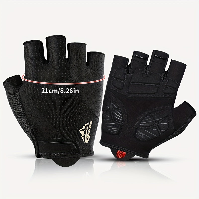 Half finger Cycling Gloves for Men and Women Shock Absorption Anti-slip