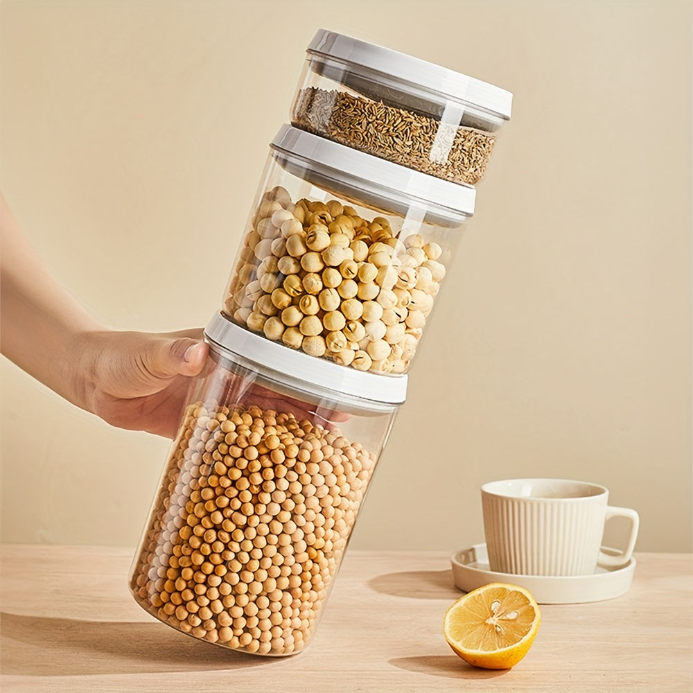 1Pc Food Storage Containers With Lids Candy Jars With Lids Transparent Food Jars