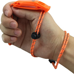 2pcs Emergency Whistle With Lanyard Safety Survival Whistle For Camping Hiking