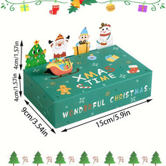 10pcs Christmas Cupcake Boxes Cookie Boxes Christmas Party Treats