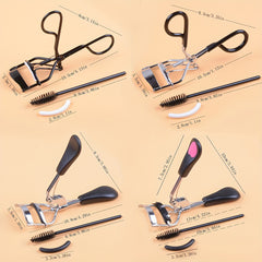 3pcs Wide Angle Lash Curler Set with Comb Pinch Pain - Stainless Steel