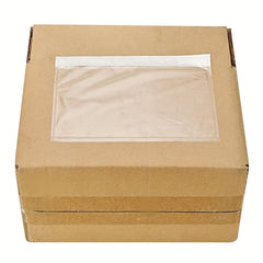 50 Clear Adhesive Packing List Pouches with Mailing Label