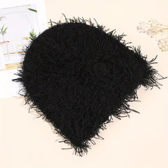 Unisex Tassel Balaclava Hip Hop Knitted Beanie Cap Candy Y2K Skull Hat