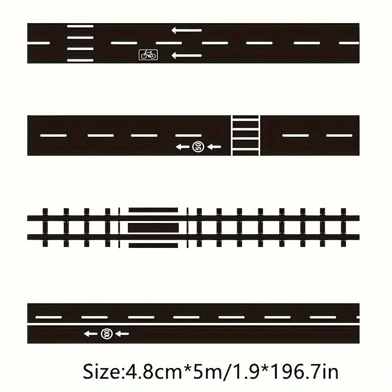 Creative Track Road Tape Toy Car Stickers Set