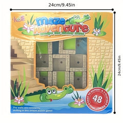 Maze Adventure Game 48 Level Educational Toy for Kids with Storage Box